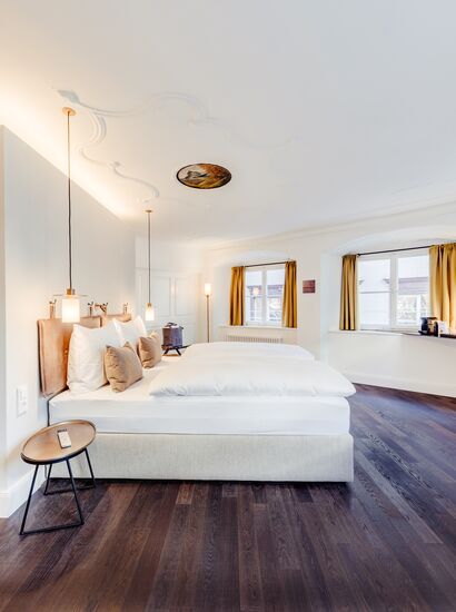 Hotelzimmer im Boutiquehotel dasTschofen. | © Hotel dasTschofen