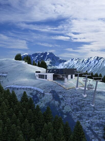 Ein Rendering des neuen Projekts im Brandnertal. | © Melzer & Hopfner Ingenieurgesellschaft